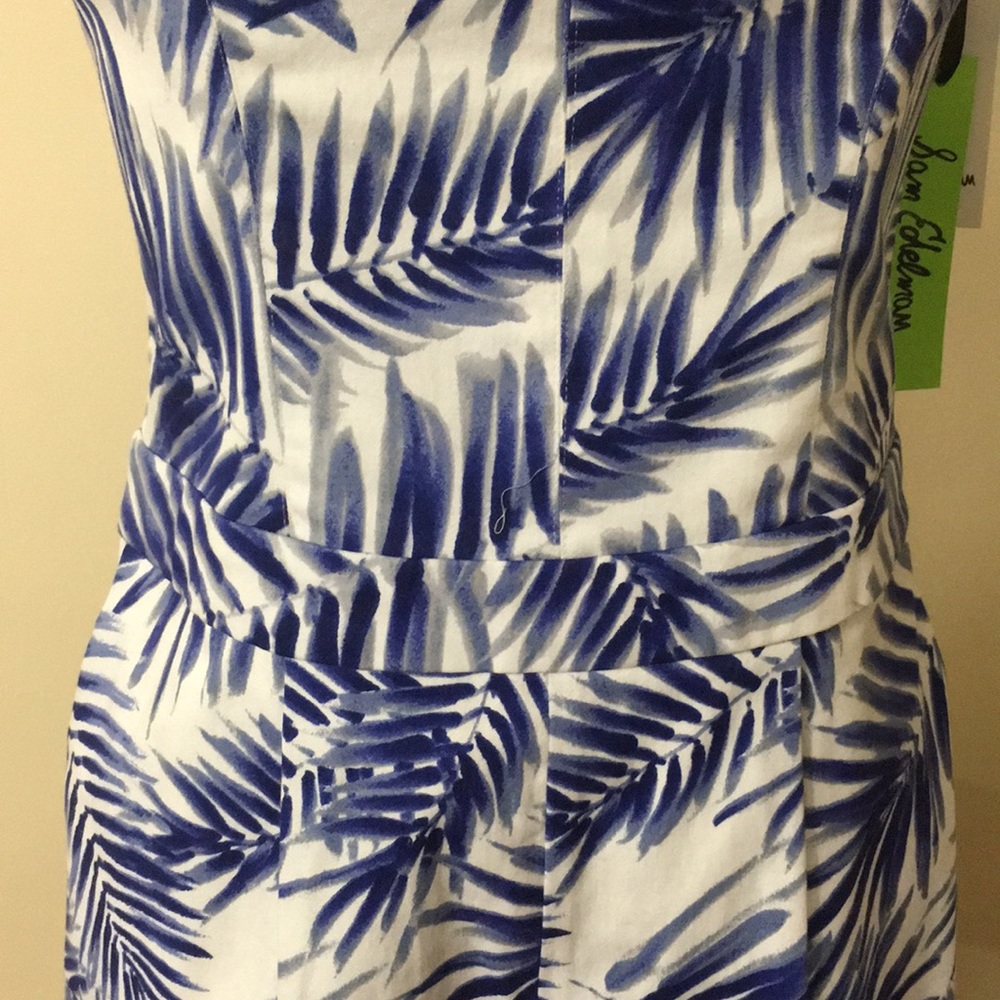Sam Edelman Blue and White Tropical Print Dress - Picture 5 of 8